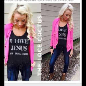 I love Jesus but I drink a little tank