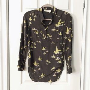 Isabel Marant Etoile Bird Print Blouse