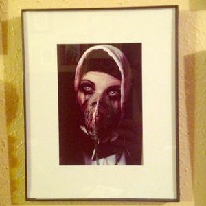 Dead nun photo art in frame