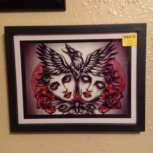 Two faced artwork in framing great gift