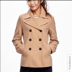 Blue and camel Pea coat bundle