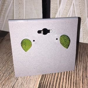 Custom Painted Leaf Earrings