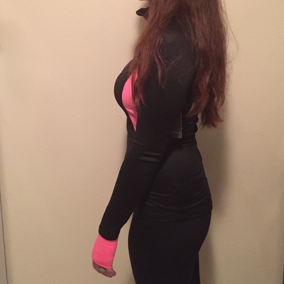 Brand New Pink and Black Workout Shirt