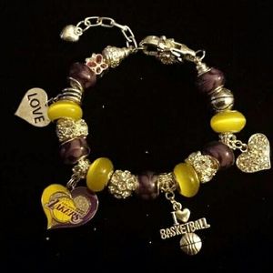 Lakers Charm Bracelet