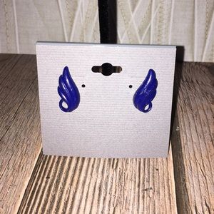 Custom Painted Wing Earrings