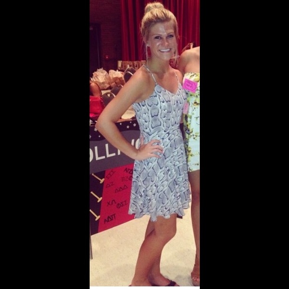 Snakeskin express dress