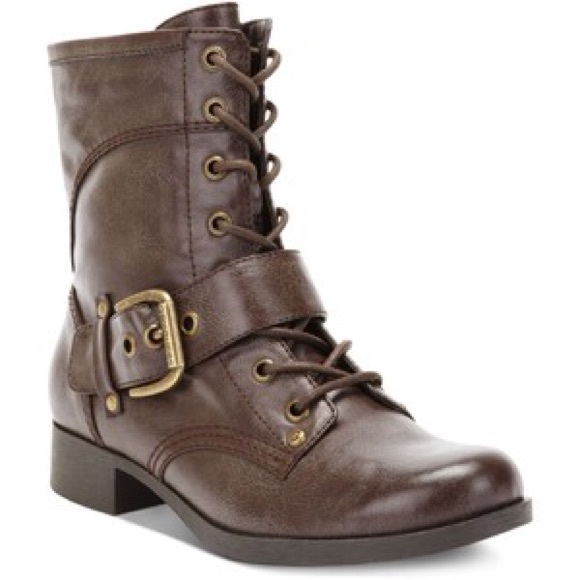 G by Guess Bleaker Combat Booties - Picture 1 of 4