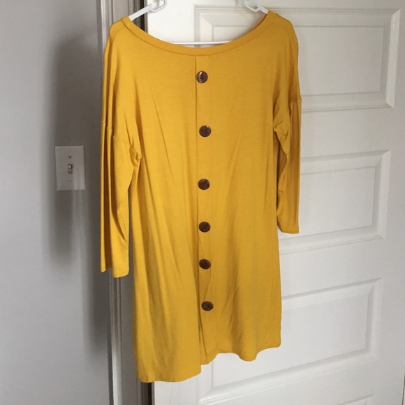 New Mustard Gold Tunic Top size Large