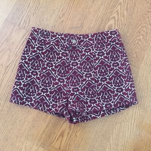 Highwaisted Brocade Shorts by Urban Outfitters