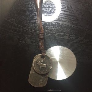 Abercrombie and Fitch leather necklace