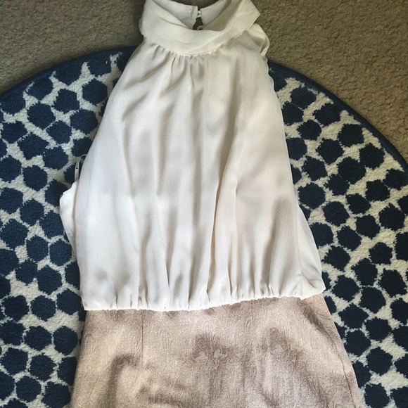 White and Gold Dress