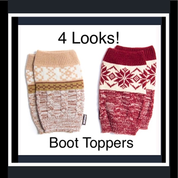 Muk Luks Accessories - Muk Luks 2 Pr.Reversible Boot Toppers