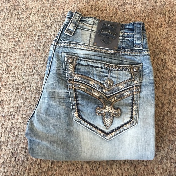 Men's Rock Revival Relaxed Straight