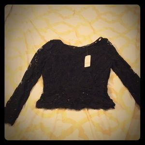 Black Lace Bebe top