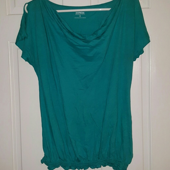 EXPRESS top sz m teal