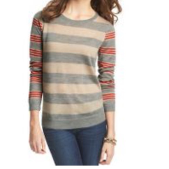 LOFT Sweaters - LOFT Mixed Stripe Sweater