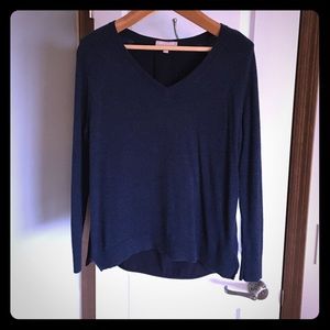 Navy V-Neck Sweater