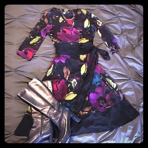 Gorgeous Floral Wrap Dress