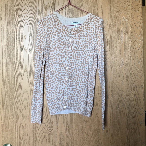 Old Navy Giraffe Spotted Cardigan