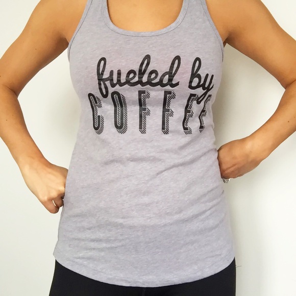 Fueled by Coffee Racerback Workout Tank - Picture 3 of 4