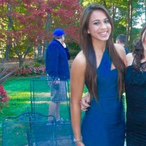 Teal Bebe Bandage Dress