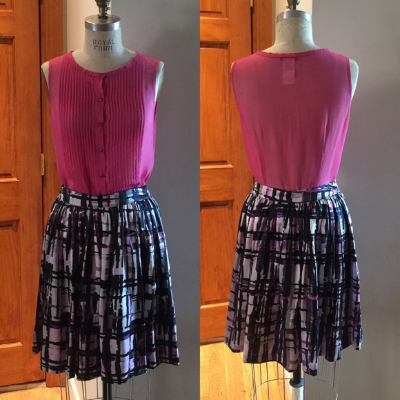 Designer silk skirt with pockets by 2BRych.