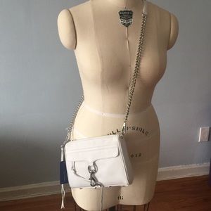 NWT Rebecca Minkoff White Mini Mac
