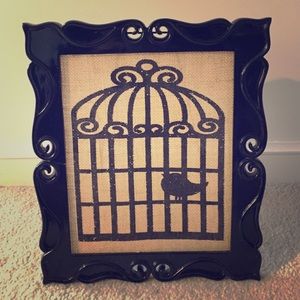 Picture frame earring holder