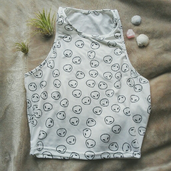 Alien High Neck Tank Top
