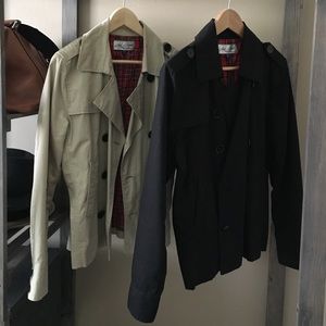 Water resistant peacoat.