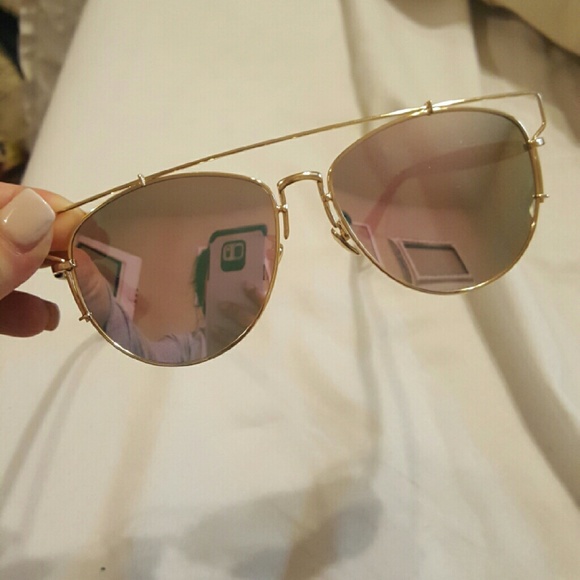 Rose gold aviators