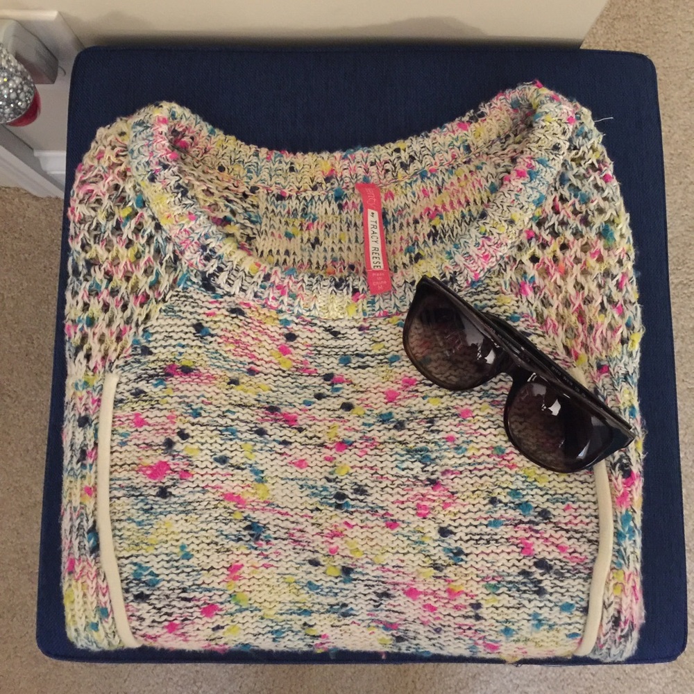 Anthropologie multi colored sweater- like new !