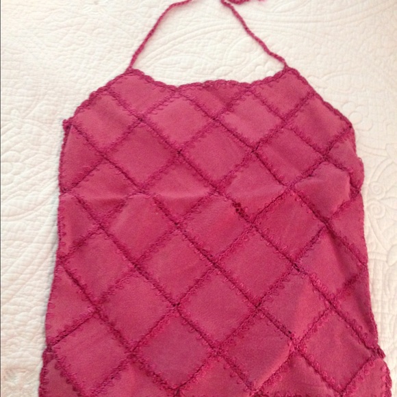 Fuschia pink halter