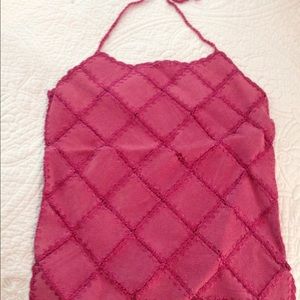 Fuschia pink halter