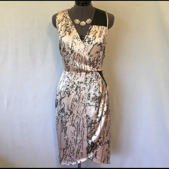 Silk & Leather Dress