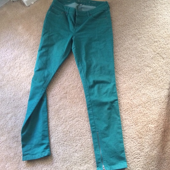 Jennifer Lopez teal skinny jeans size 6
