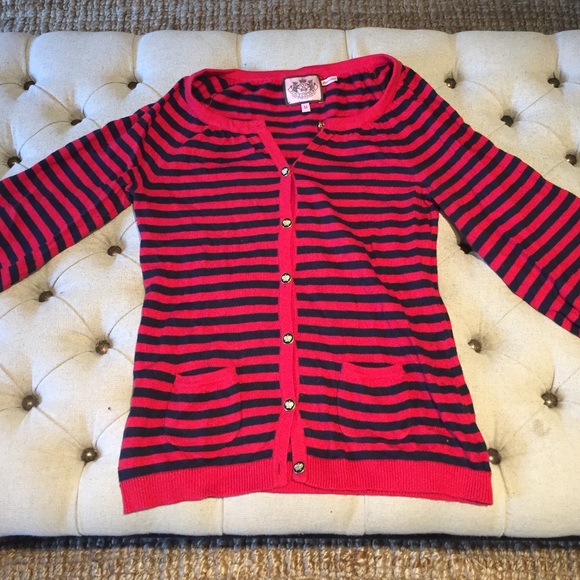 Juicy Couture Striped Sweater Size M Medium