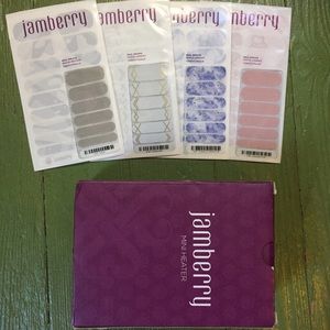 Jamberry Essie Incoco nail wrap + mini heater lot