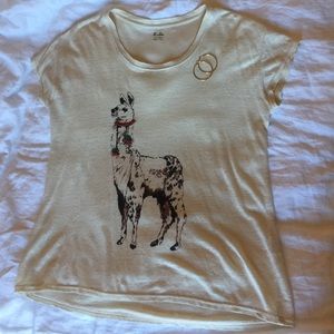 Madewell, Adorable Llama Linen Tee