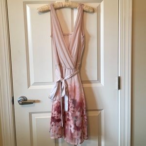 Pink floral dress
