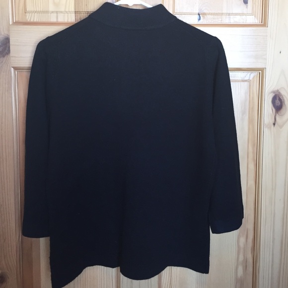 ❤️ Black sweater with diamond zipper - Picture 2 of 3