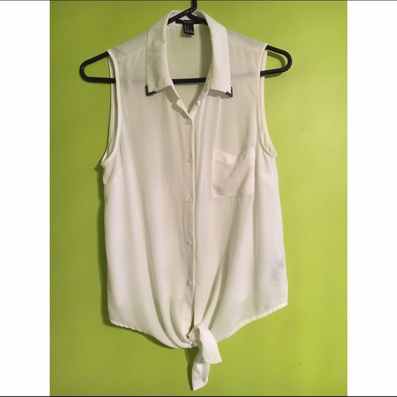 Forever 21 High Low Chiffon Tank