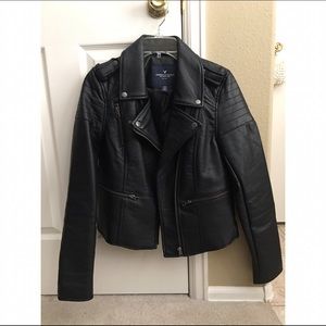 AEO Black Biker Jacket