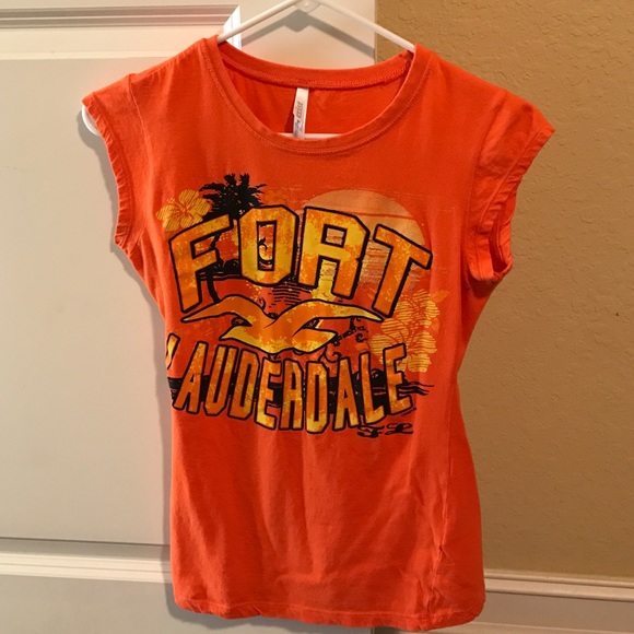 Fort Lauderdale orange juniors tee medium