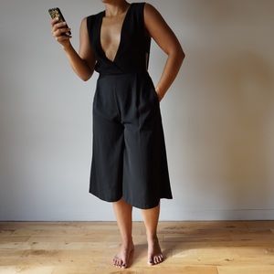 J.O.A. Pants - J.O.A. Plunge Jumpsuit J.O.A. Pants - J.O.A. Plunge Jumpsuit