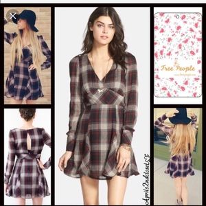 Free People teen spirit plaid dress