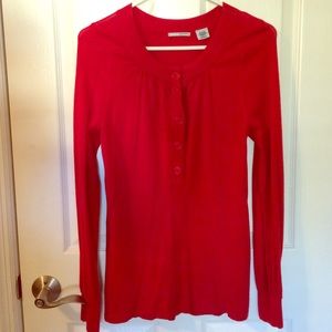 Anthropologie red sweater