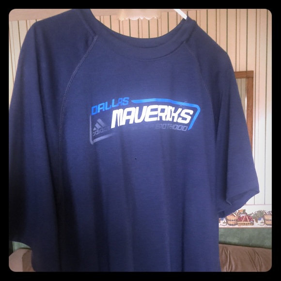 Adidas Dallas Mavericks ClimaLite Men's XL T-Shirt - Picture 1 of 2