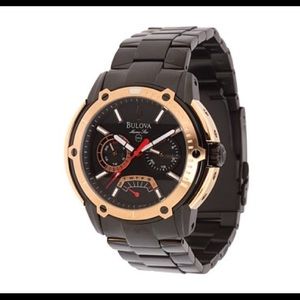 BULOVA MARINE STAR 98C106 MENSTAINLESS STEEL WATCH