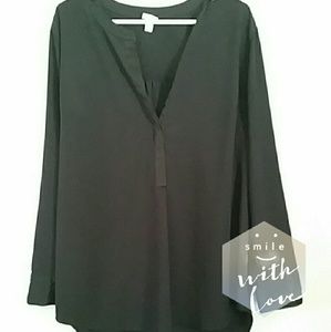 Black Tuxedo-style Tunic